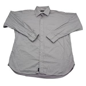 Burberry Shirt Mens L Purple Long Sleeve Spread Collar Cotton Button Dress Shirt